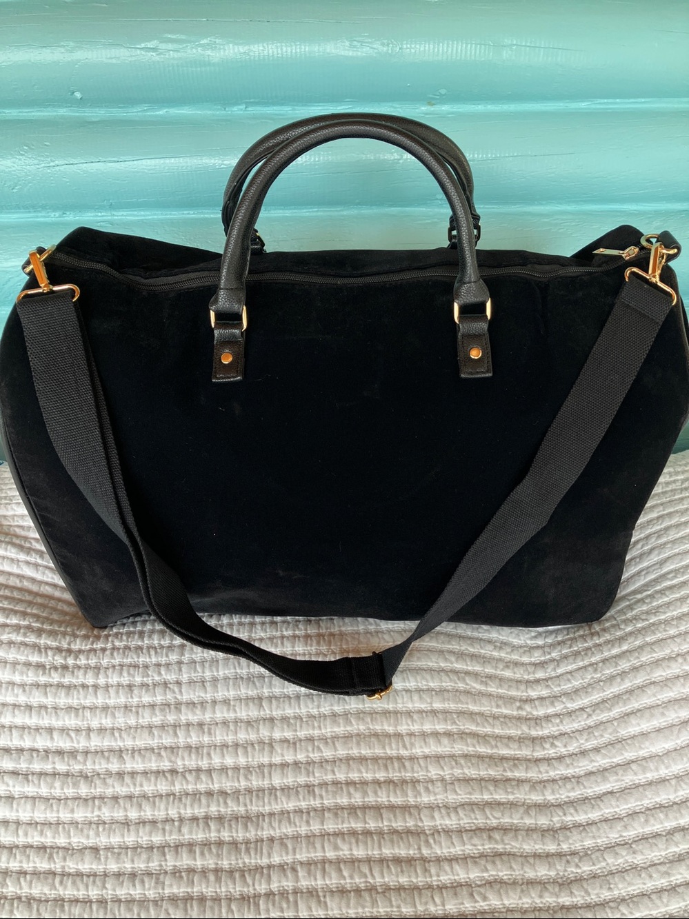 Lulu Dharma Black Weekender Duffle bag